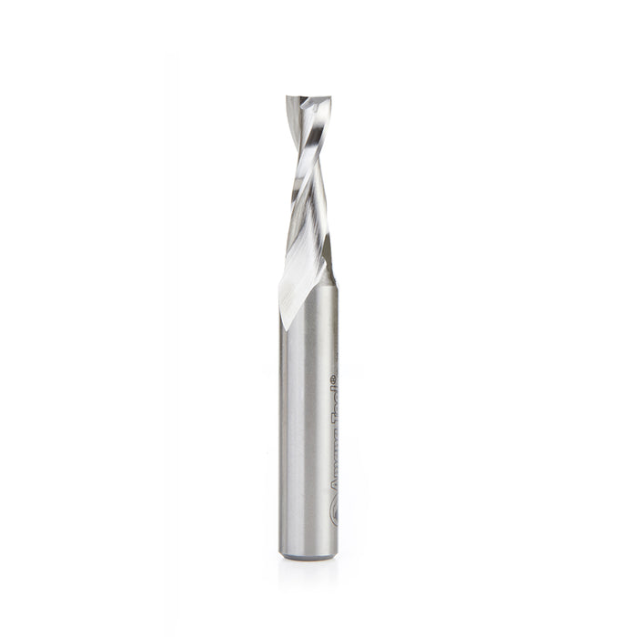 HSS1643 - Double Flute Spiral 3/8 Dia x 1-1/4 x 1/2 Inch Shank Up-Cut