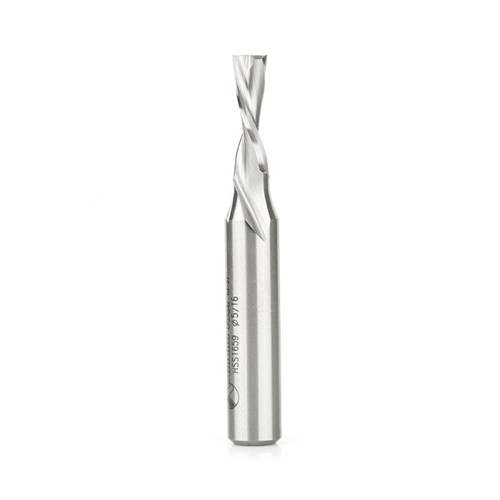 HSS1659 - Double Flute Spiral 5/16 Dia x 1 x 1/2 Inch Shank Down-Cut