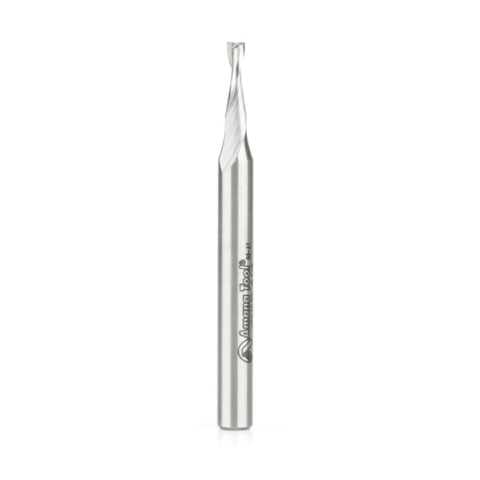 HSS1630 - Double Flute Spiral 1/8 Dia x 3/8 x 1/4 Inch Shank Up-Cut