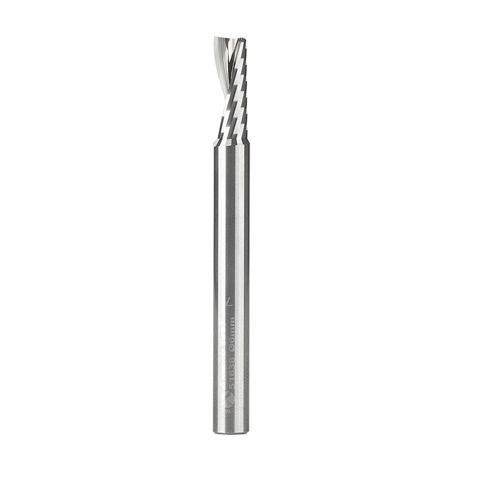 51638 Metric Single Flute, 6mm Dia x 16mm x 6mm Shank x 63mm Long Up-Cut