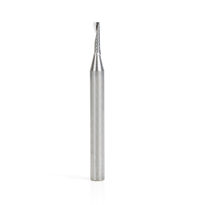 57316 Metric Single Flute, 3mm Dia x 12mm x 6mm Shank x 64mm Long Up-Cut