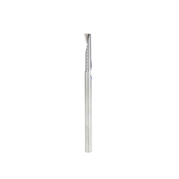57318 Metric Single Flute, 4mm Dia x 20mm x 4mm Shank x 64mm Long Up-Cut