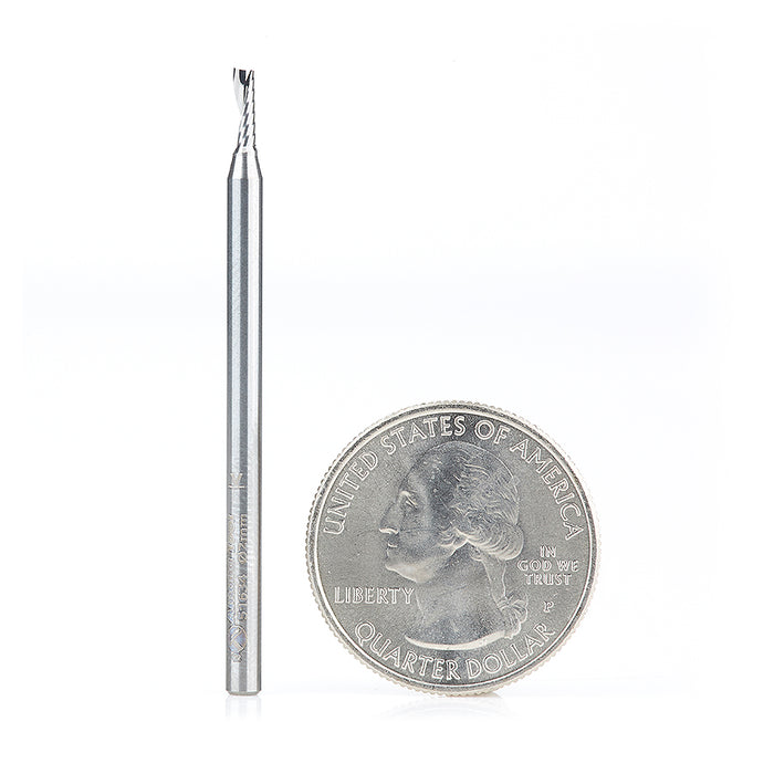 #option_51634 Metric Single Flute, 2mm Dia x 6mm x 3mm Shank x 50mm Long Up-Cut
