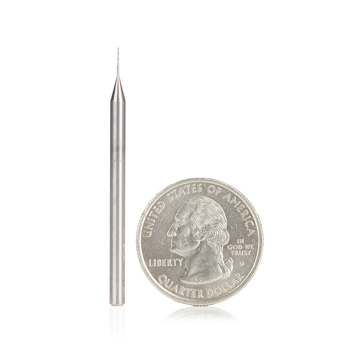 46143 - 1/64 Dia x 3/32 x 1/8 Shank x 2 Inch Long Up-Cut