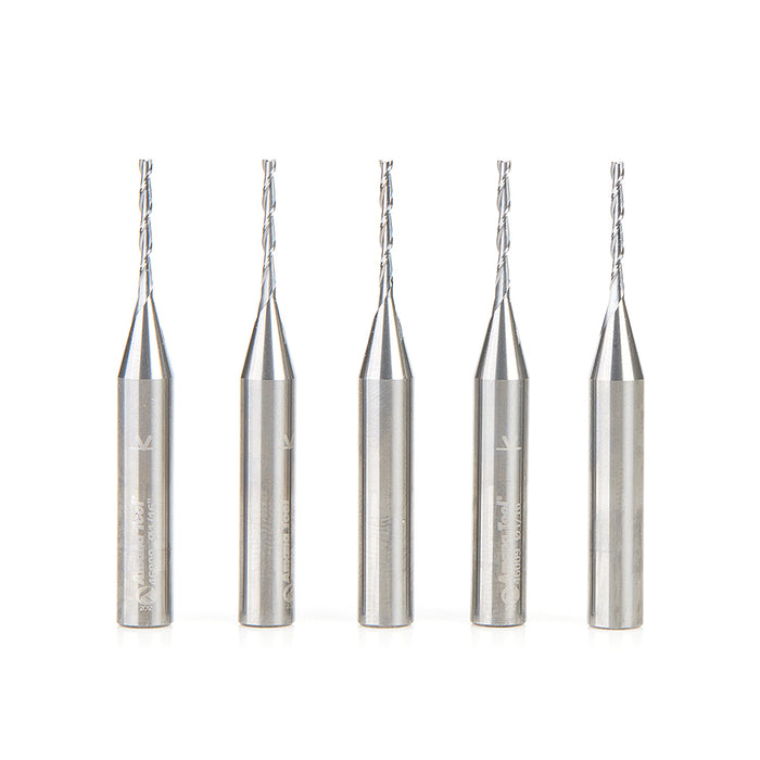 #option_46009-5 5-Pack - 1/16 Dia x 1/2 x 1/4 Shank x 2 Inch Long Up-Cut