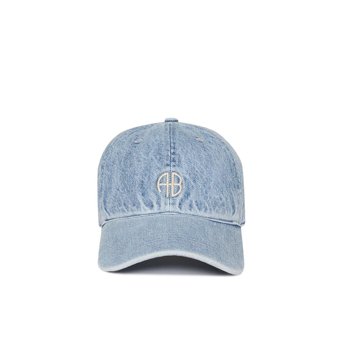 Anine Bing JEREMY BASEBALL CAP AB, Bleached Blue Denim