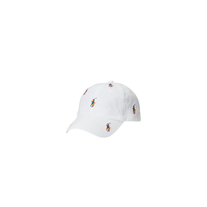 AO Embroidery Chino Sport Cap (Pure White/Multi)