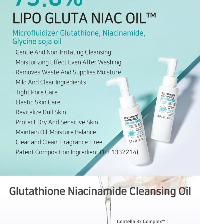 APLB Glutathione Niacinamide Cleansing Oil 105ml
