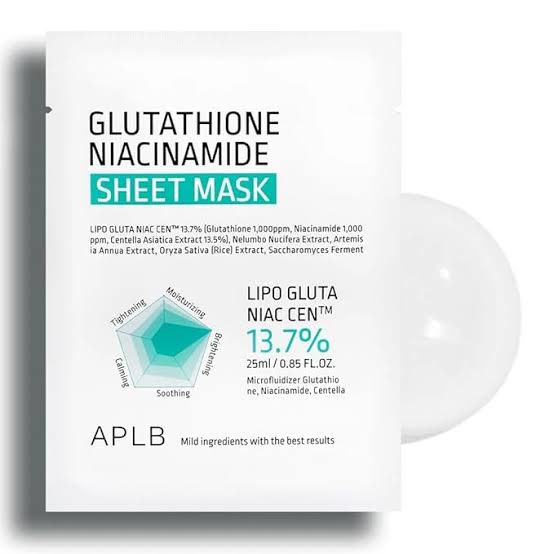 APLB Glutathione Niacinamide Sheet Mask 10