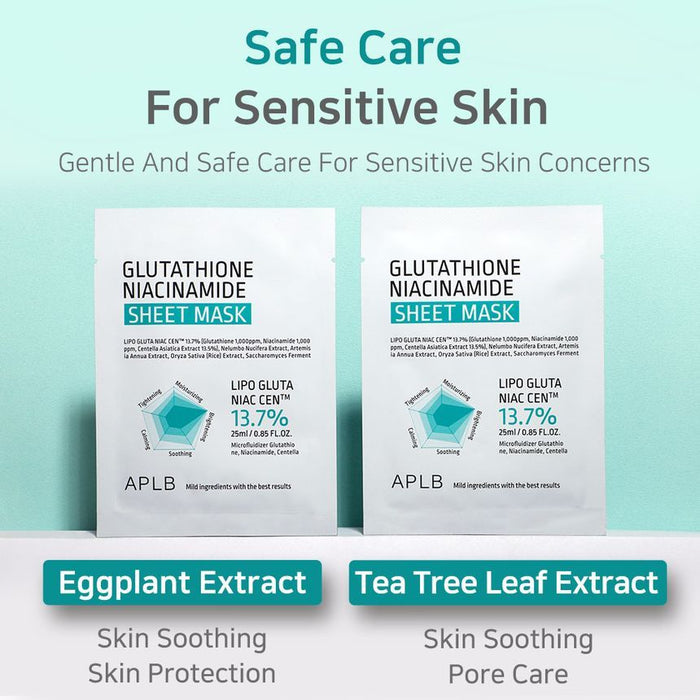 APLB Glutathione Niacinamide Sheet Mask 10