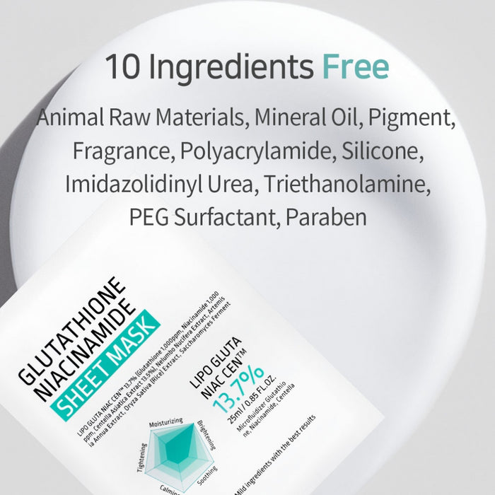 APLB Glutathione Niacinamide Sheet Mask 10