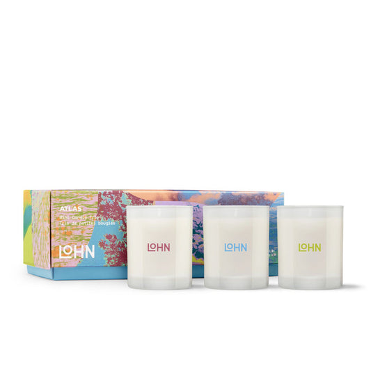 Lohn-ATLAS - Mini Candle Trio-Home-LOHN_ATLAS_Mini_Candle_Trio_Box_Vessel-The Detox Market |