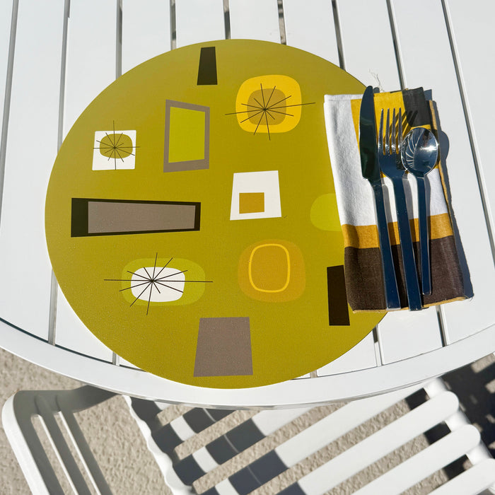 Atomic Design Placemat - Avocado Green