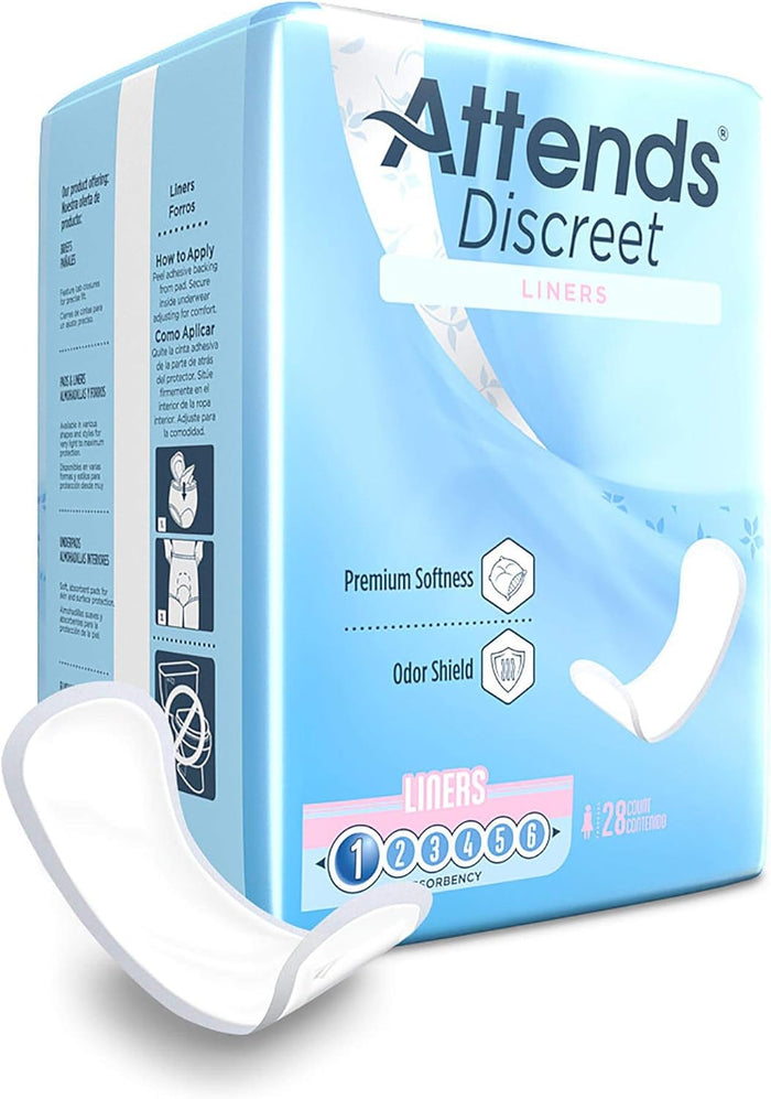 Attends Discreet Liners - ADLINER-Pack - LL Medico
