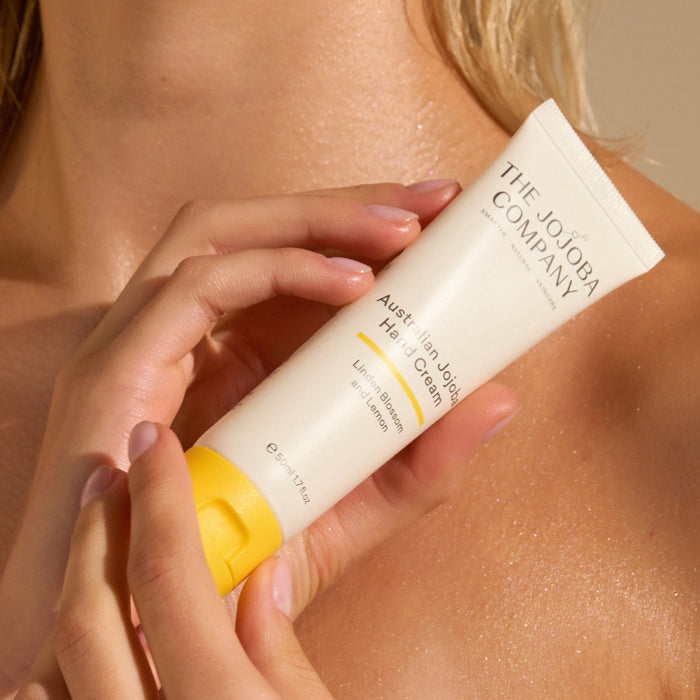 Australian Jojoba Hand Cream with hands