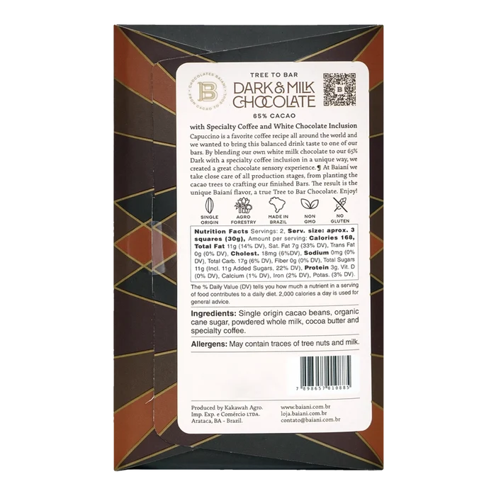 BAIANI Brazilian Cappuccino Chocolate