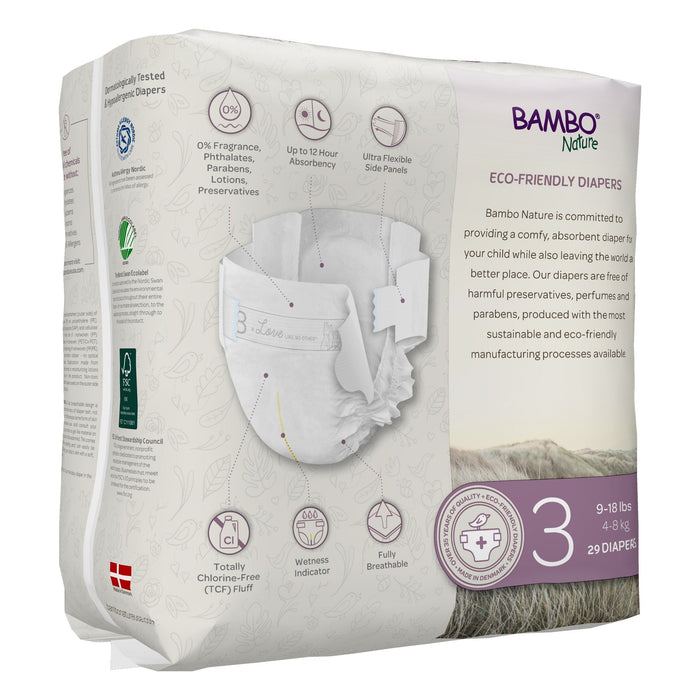 Bambo Nature Dream Eco - Friendly Baby Diapers, Size 3 - 1000016925-Pack - LL Medico