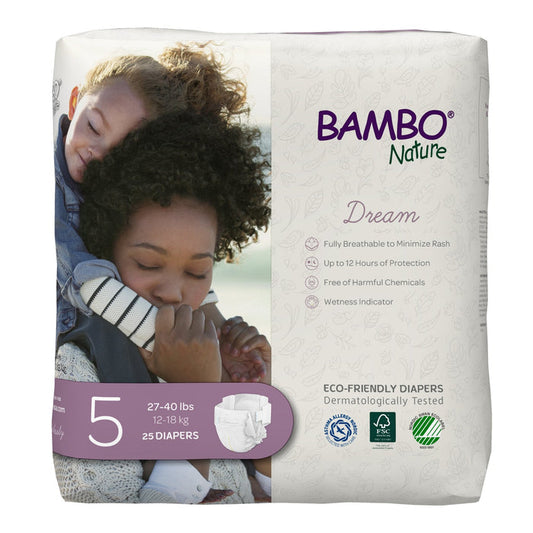 Bambo Nature Dream Eco - Friendly Baby Diapers, Size 5 - 1000016927-Pack - LL Medico