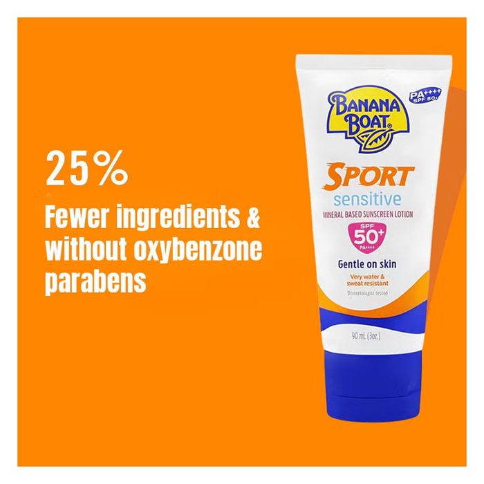 Banana Boat Simply Protect Sport Sunscreen Lotion SPF 50+ - 90ml, Sunscreen
