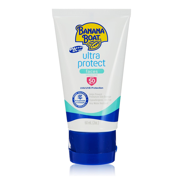 Banana Boat Ultra Protect Faces Sunscreen Lotion SPF 50 - 60ml, Sunscreen