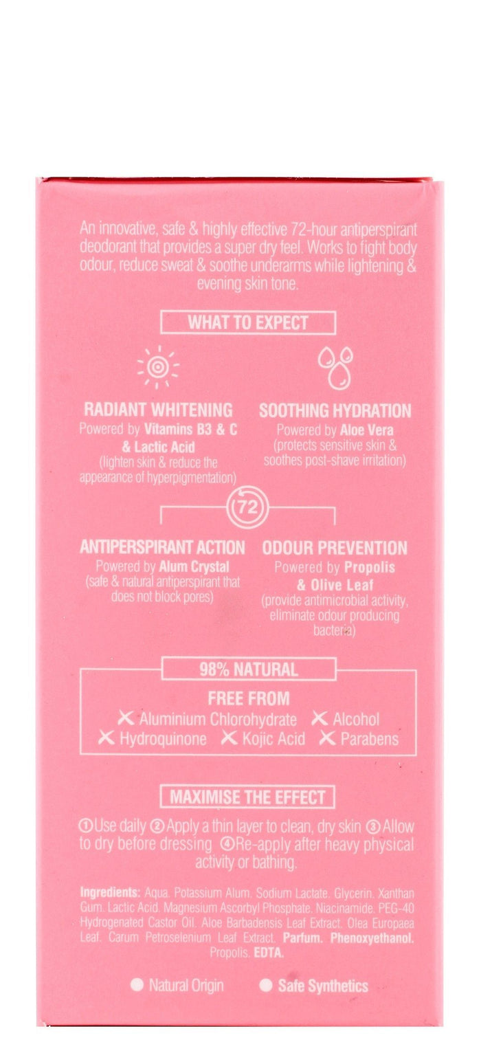Beesline Apitherapy Super Dry Jouri Rose Whitening Aluminum Free Roll-On Deodorant, 50ml - Makkah Pharmacy