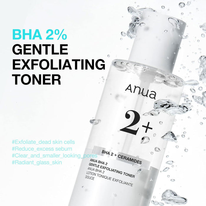 Anua BHA 2% Gentle Exfoliating Toner Nudie Glow Australia
