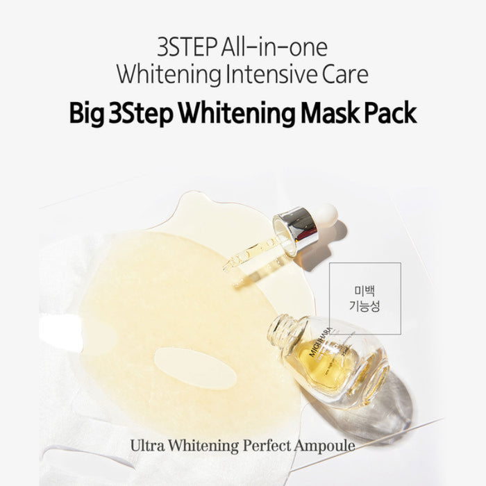 Big 3 Step Whitening Mask Pack Origin - Korean-Skincare