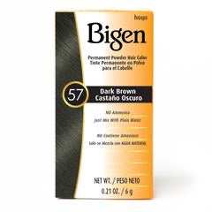 Bigen Permanent Powder Hair Color: Shade 57 Dark Brown