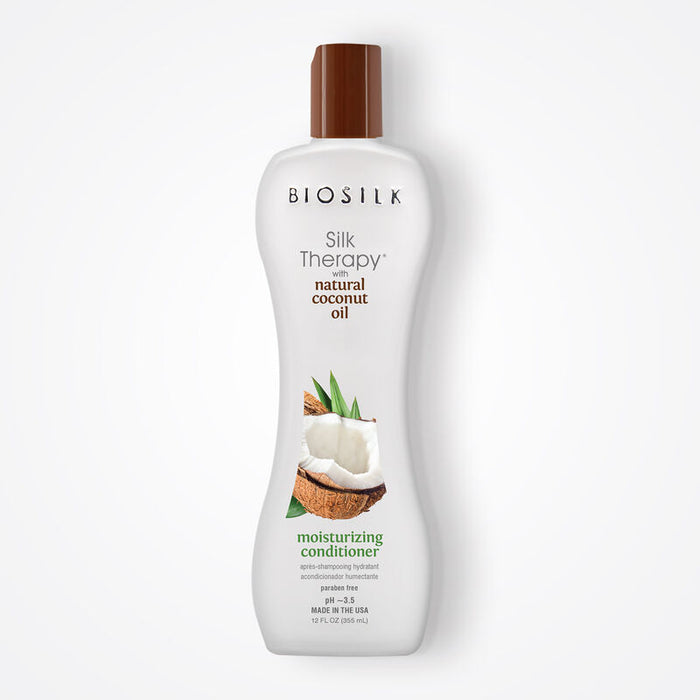 BioSilk Silk Therapy Coconut Oil Moisturizing Conditioner 355ml (12oz)