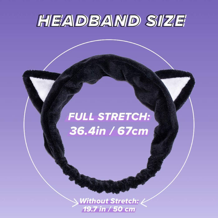 Black Cat Headband - Korean-Skincare