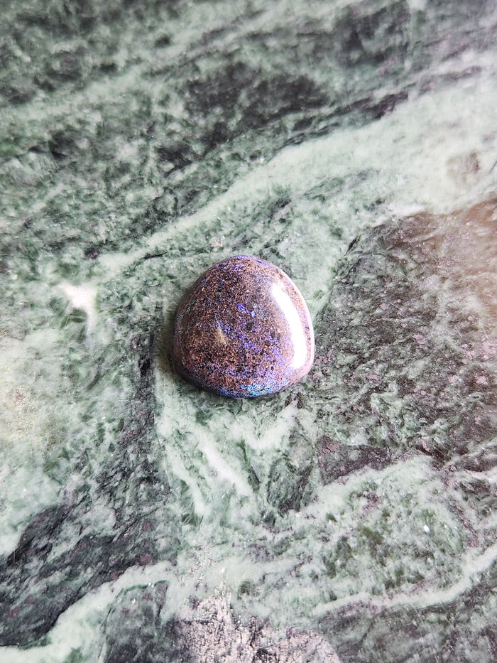Black Matrix Opal Cabochon Loose Gemstone - Captivating Beauty and Tranquil Energy