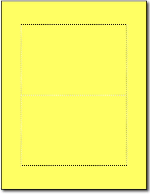Bright Yeloow Postcards, measure (4" x 6") , compatible  with inkjet, compatible  with copier, Inkjet and laser, Matte Both sides