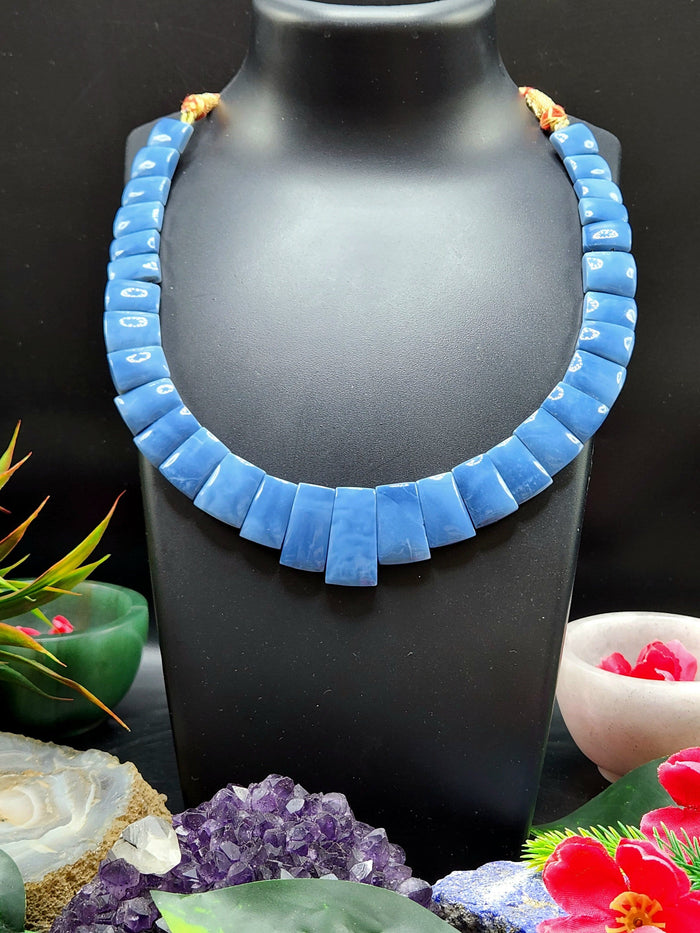 Blue opal necklace | gemstone/crystal jewelry | Mother's Day/Birthday/Valentine's gift