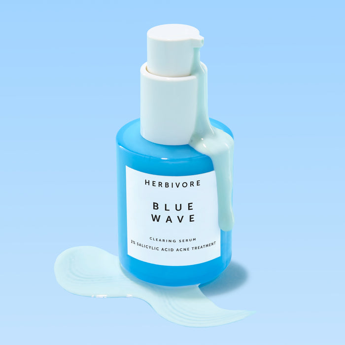 Herbivore-Blue Wave Clearing Serum - 2% Salicylic Acid Acne Treatment Serum-Skincare-USBlueWave_BottleWithTexture_2048x2048_ddf6f2d6-81ec-4203-8fbe-daff146259d8-The Detox Market |