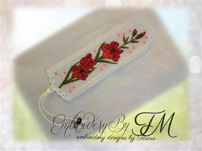 Bookmark Gladiolus / 5x7 hoop