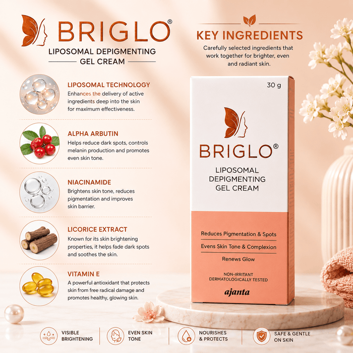 BRIGLO Liposomal Depigmenting Gel Cream - Cosmosentials