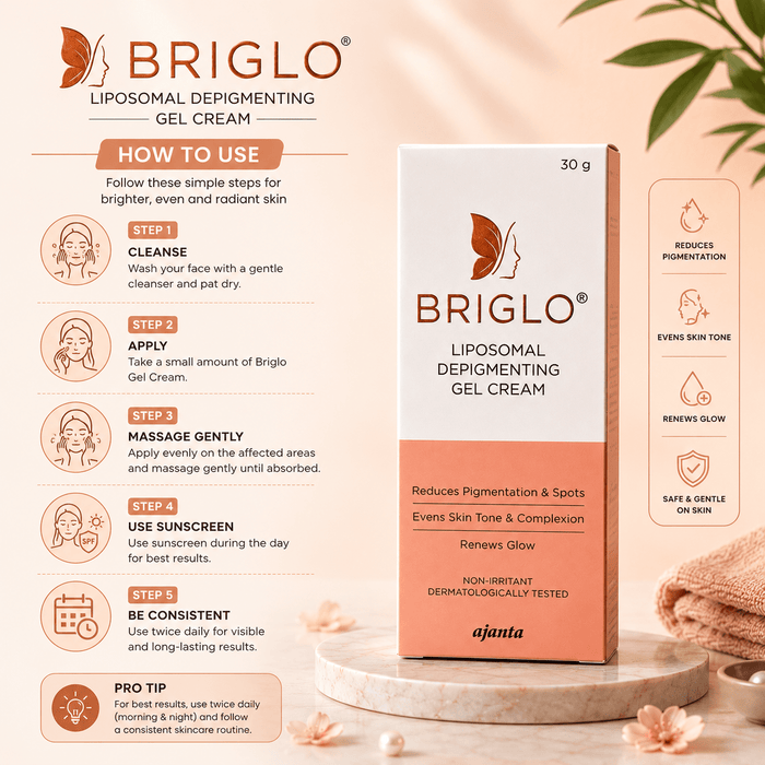 BRIGLO Liposomal Depigmenting Gel Cream - Cosmosentials