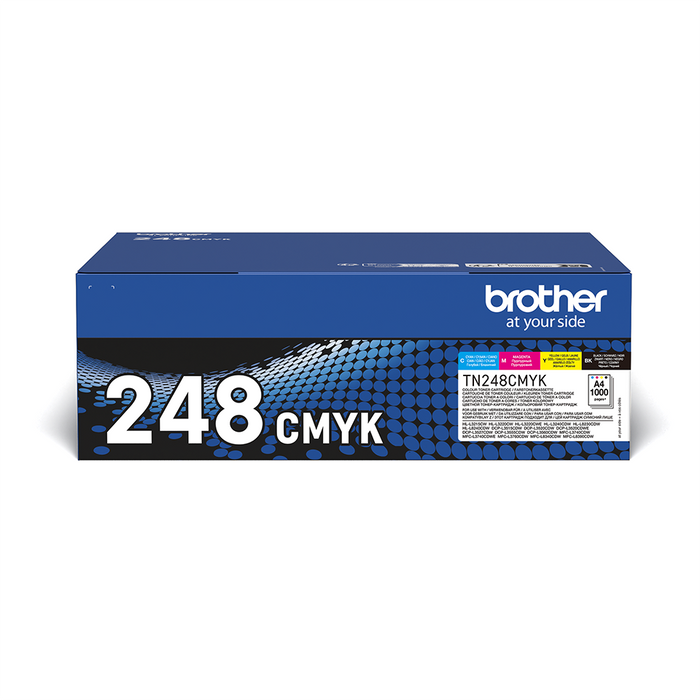 Brother TN248 Value pack - Black, cyan, magenta, yellow standard toner