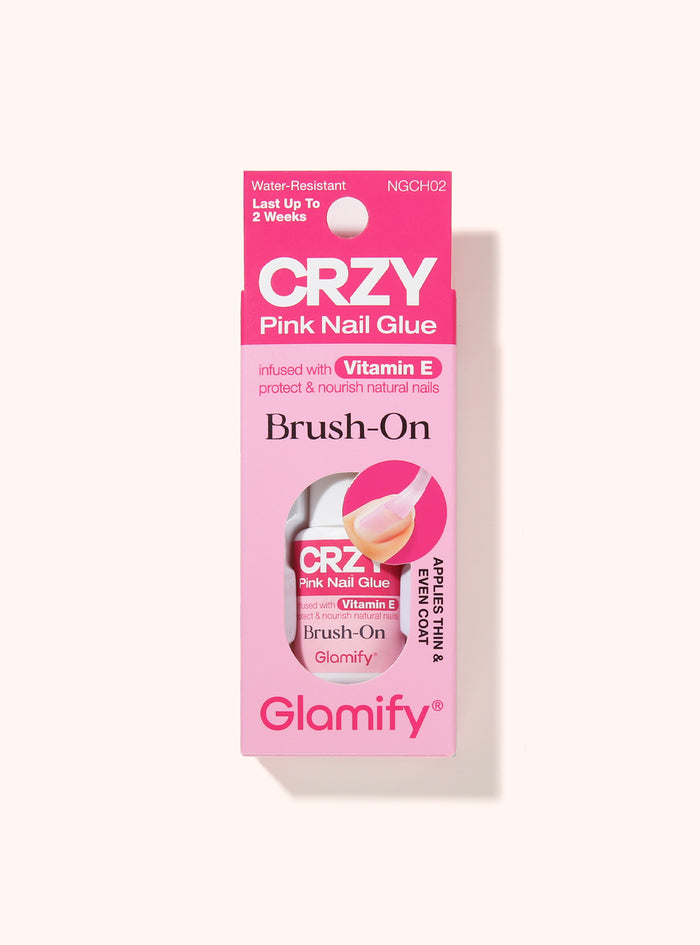 Brush-On Pink Nail Glue - NGCH02 Brush On