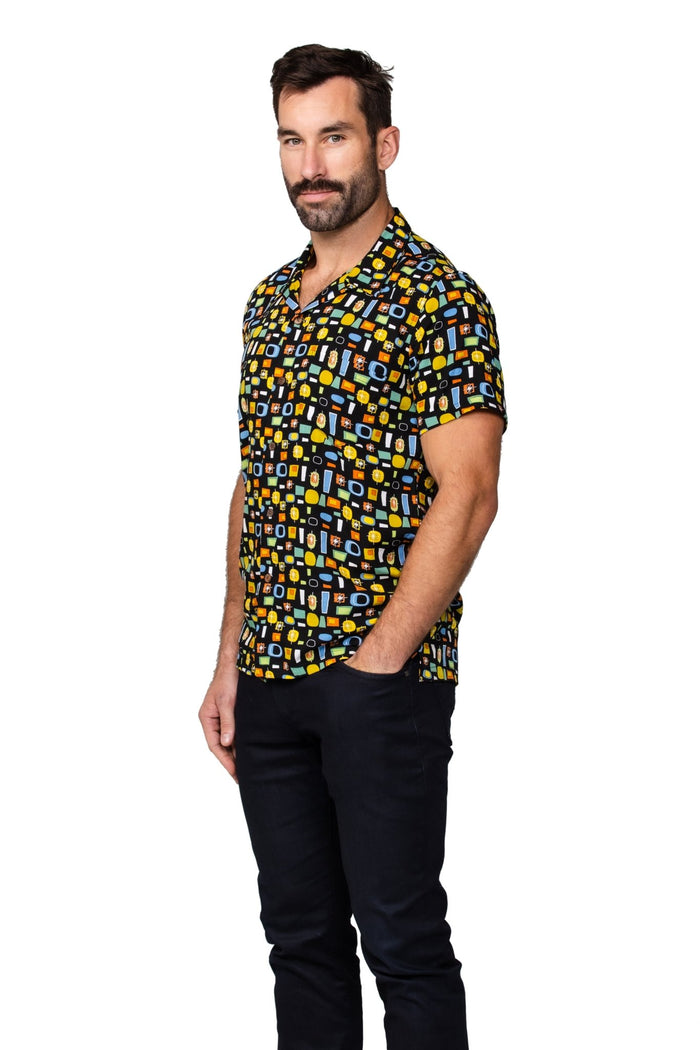 Button Front Mod Shirt - Atomic Black - Destination PSP