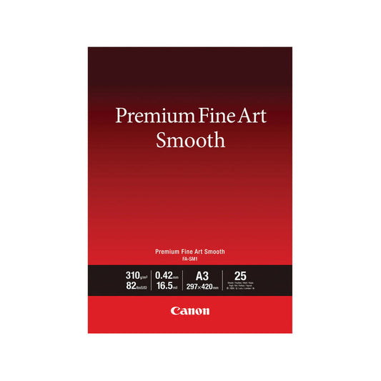 Canon FA-SM1 Premium Fine Art Smooth Paper A3 - 25 Sheets