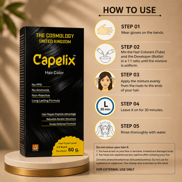 Capelix Hair Color Black - Cosmosentials