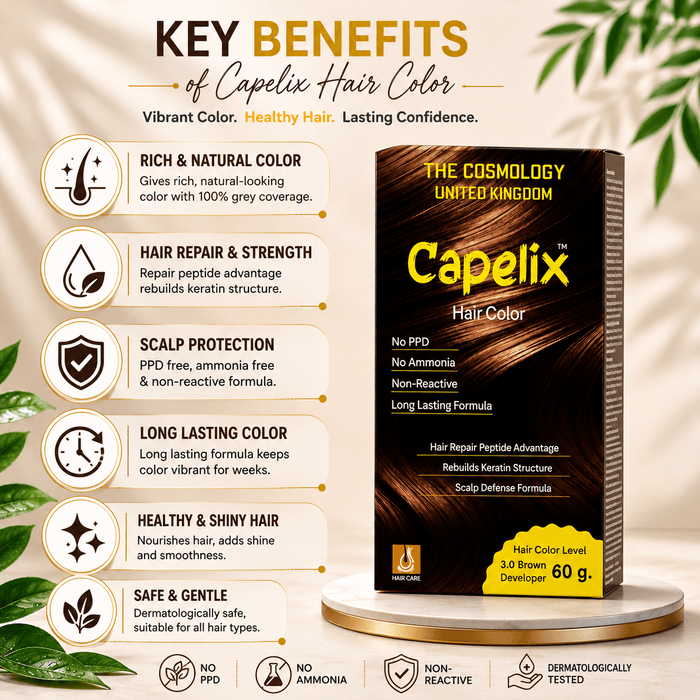 Capelix Hair Color Brown - Cosmosentials