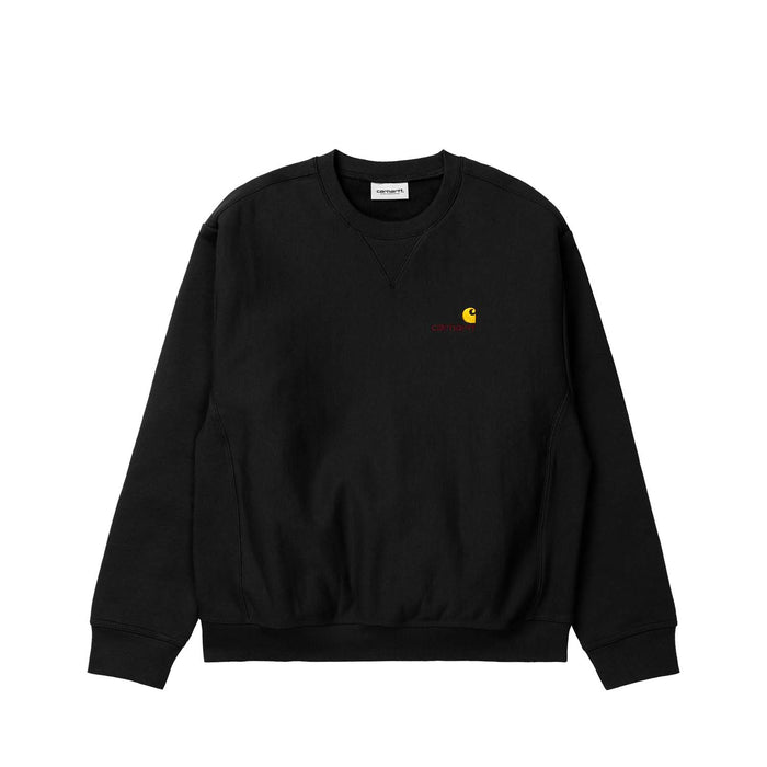 Carhartt WIP AMERICAN SCRIPT SWEATSHIRT, Black