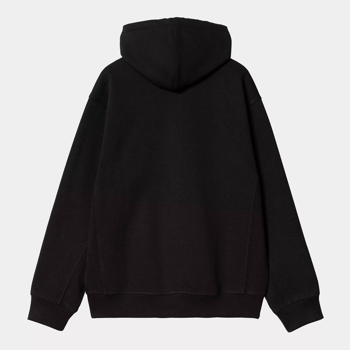Carhartt WIP HOODED AMERICAN SCRIPT JACKET, Black