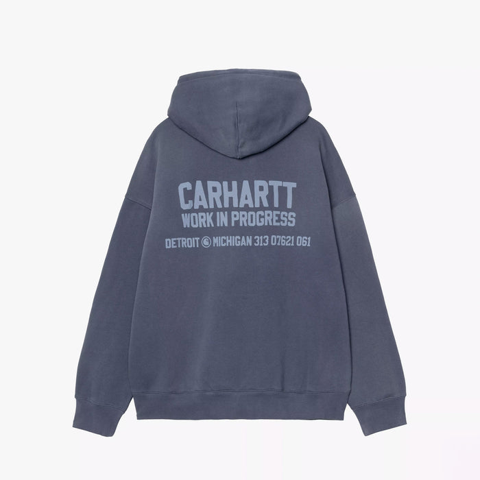 Carhartt WIP HOODED DISTANCE SWEATSHIRT, Jupiter Stone Dyed
