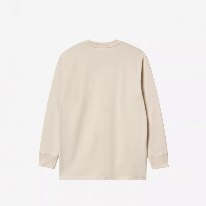 Carhartt WIP L/S AMERICAN SCRIPT T-SHIRT, Natural
