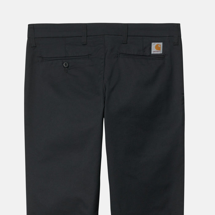 Carhartt WIP SID PANT LAMAR, Black Rinsed