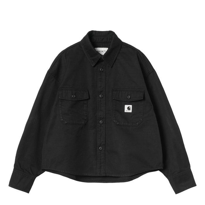 Carhartt WIP W' KELLY SHIRT JACKET, Black Rinsed