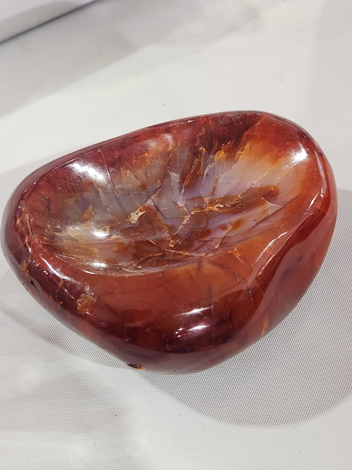 Carnelian Handmade Bowl: Elevate Your Space with Beauty and Positive Energy | Reiki/Chakra/Healing | Home Decor - Shwasam